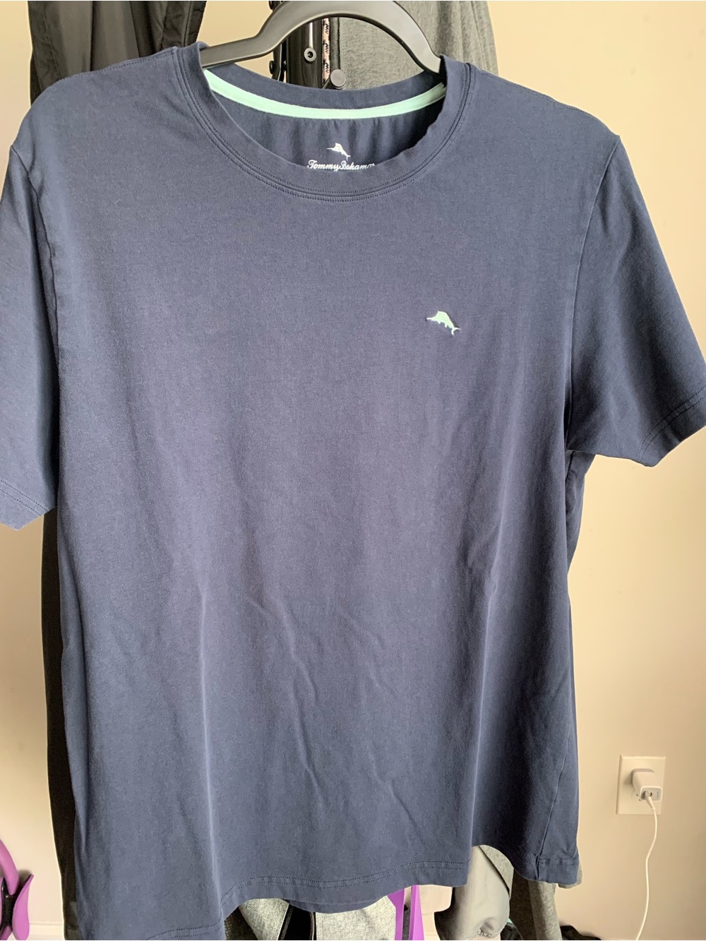 Tommy Bahama Men's Navy Short-Sleeve Crew Neck T-Shirt